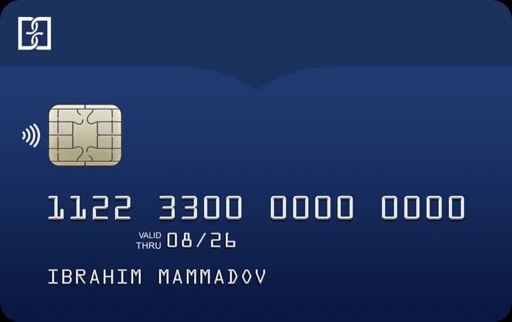 Bank of Baku Maaş kartı